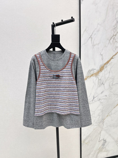 25fw new fake two-piece long sleeve