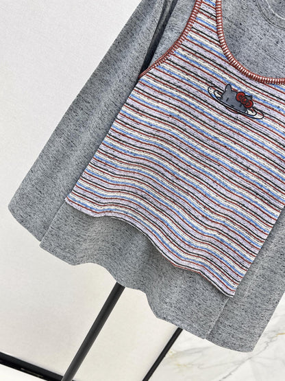 25fw new fake two-piece long sleeve