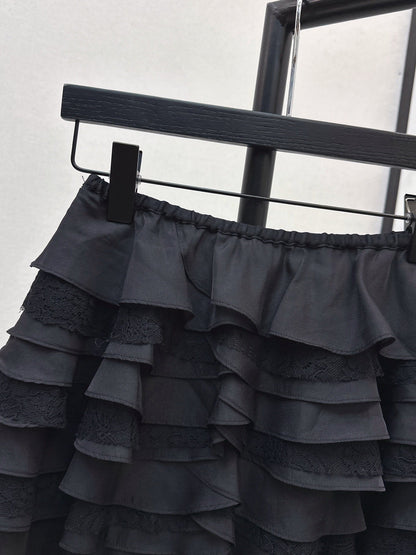 25fw new lace cake skirt