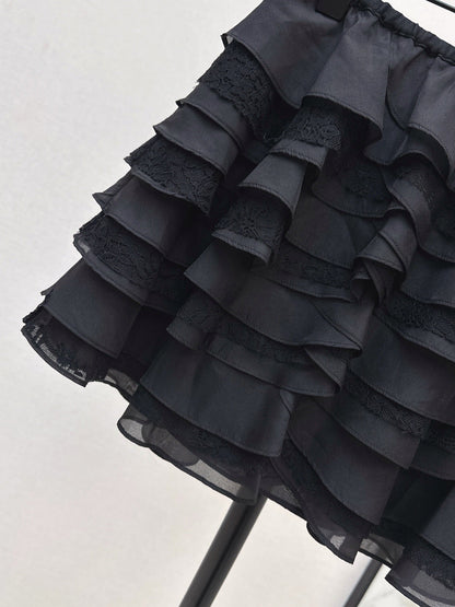 25fw new lace cake skirt
