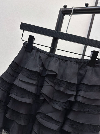 25fw new lace cake skirt