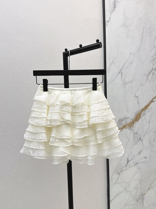 25fw new lace cake skirt
