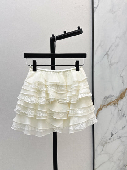 25fw new lace cake skirt
