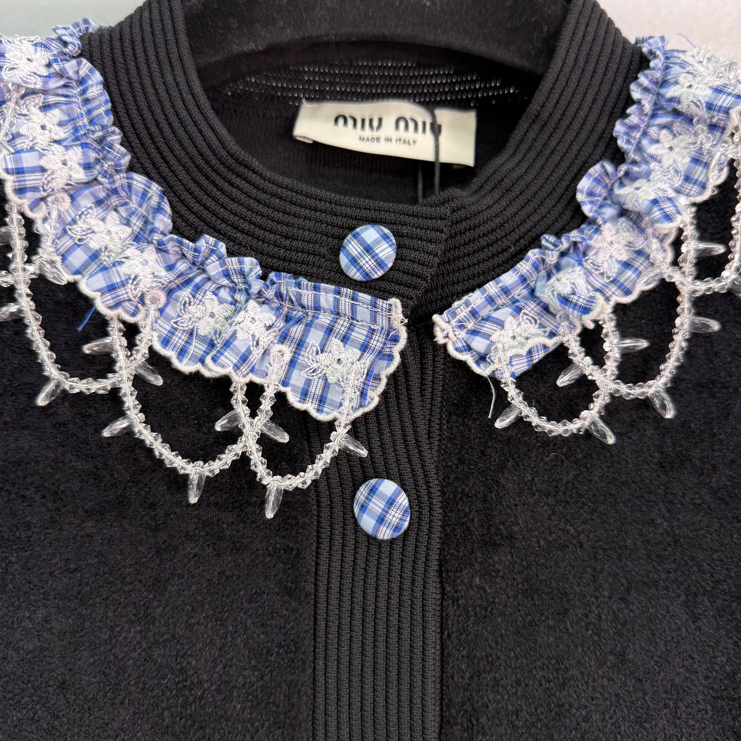 25fw new round neck knitted cardigan