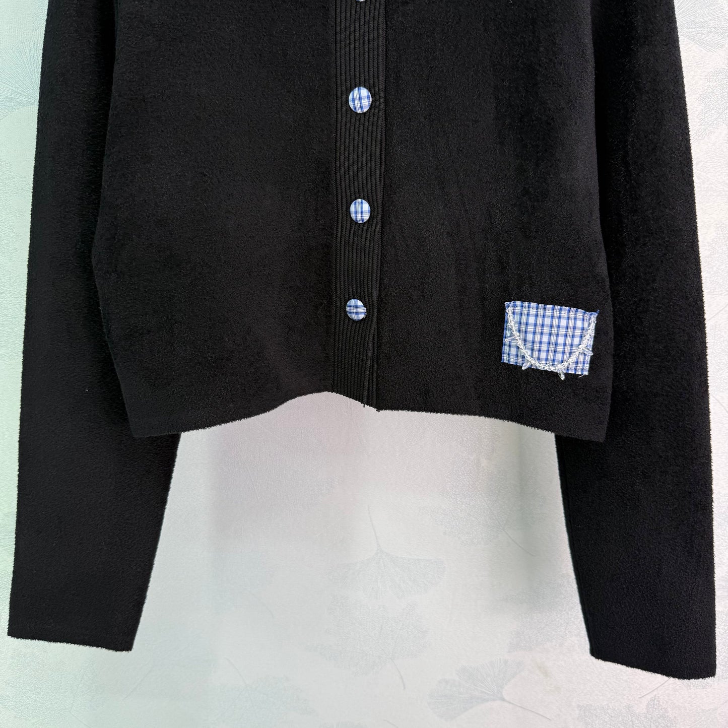 25fw new round neck knitted cardigan