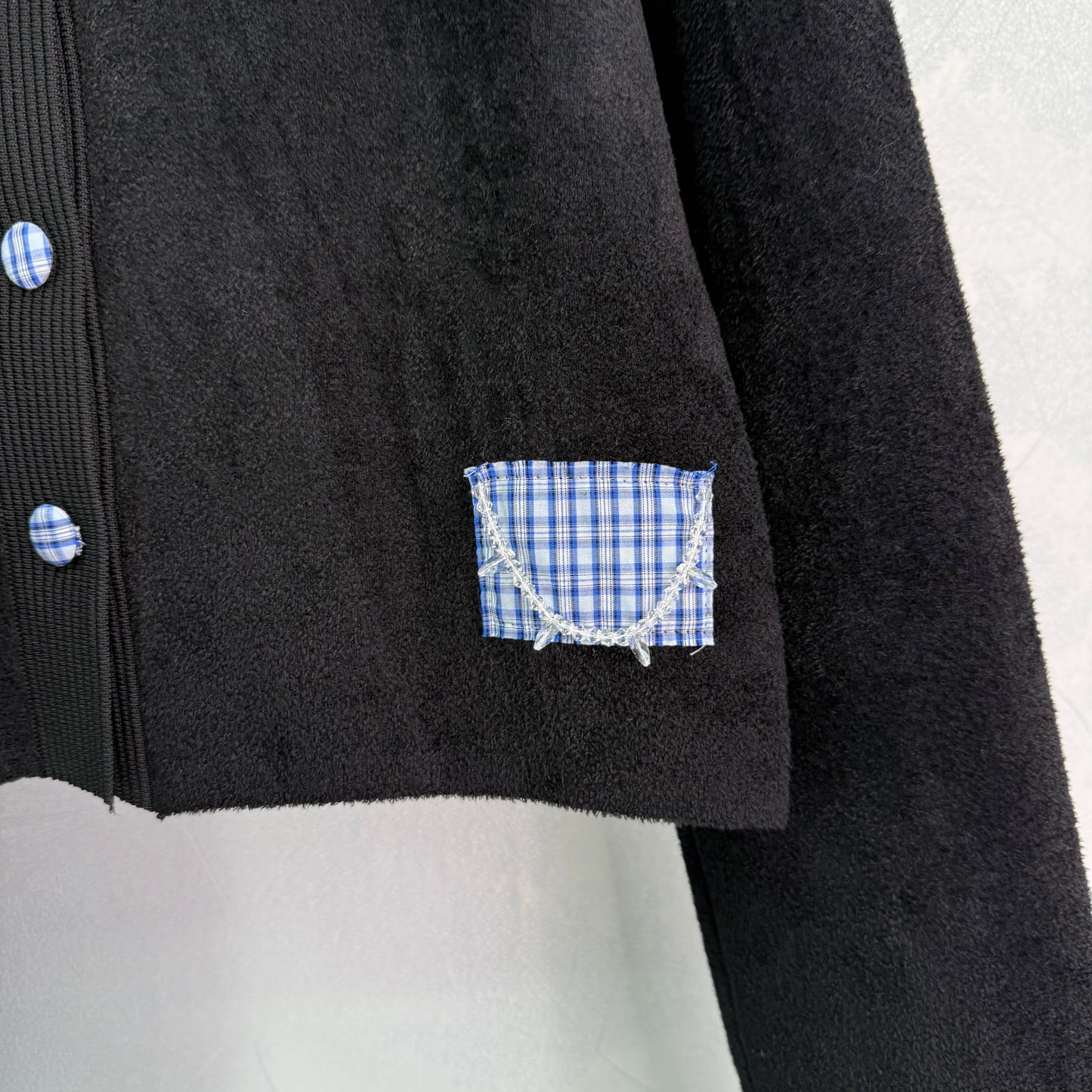 25fw new round neck knitted cardigan