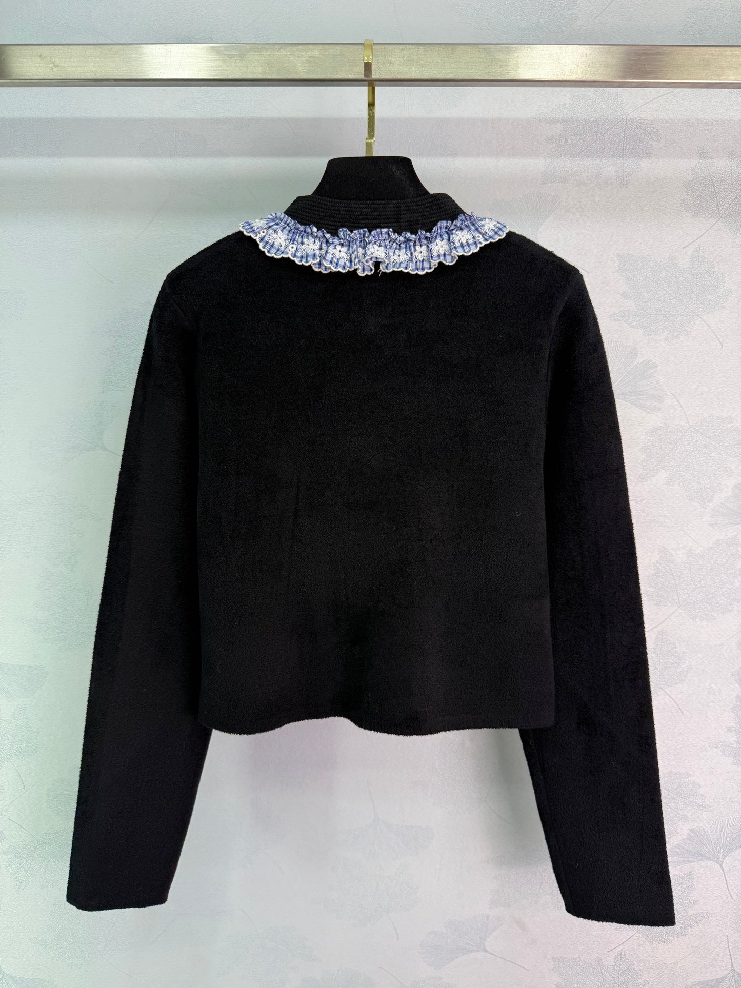 25fw new round neck knitted cardigan