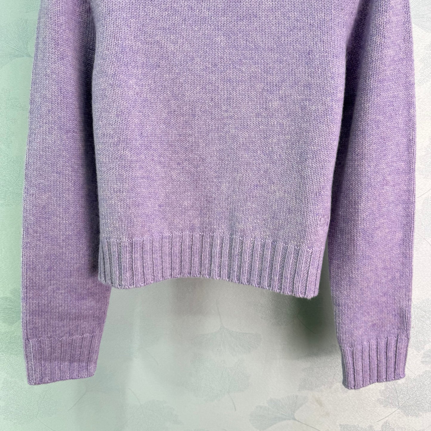 25fw new round neck hollow cashmere sweater