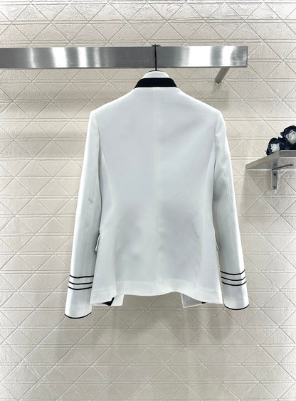 25fw new stand collar fake two piece jacket