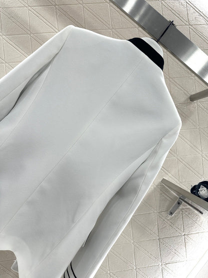 25fw new stand collar fake two piece jacket