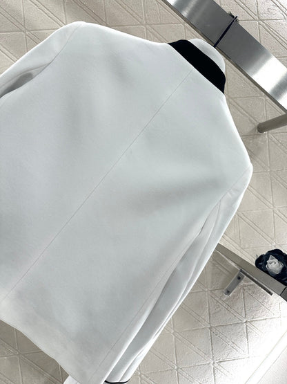 25fw new stand collar straight shoulder suit jacket