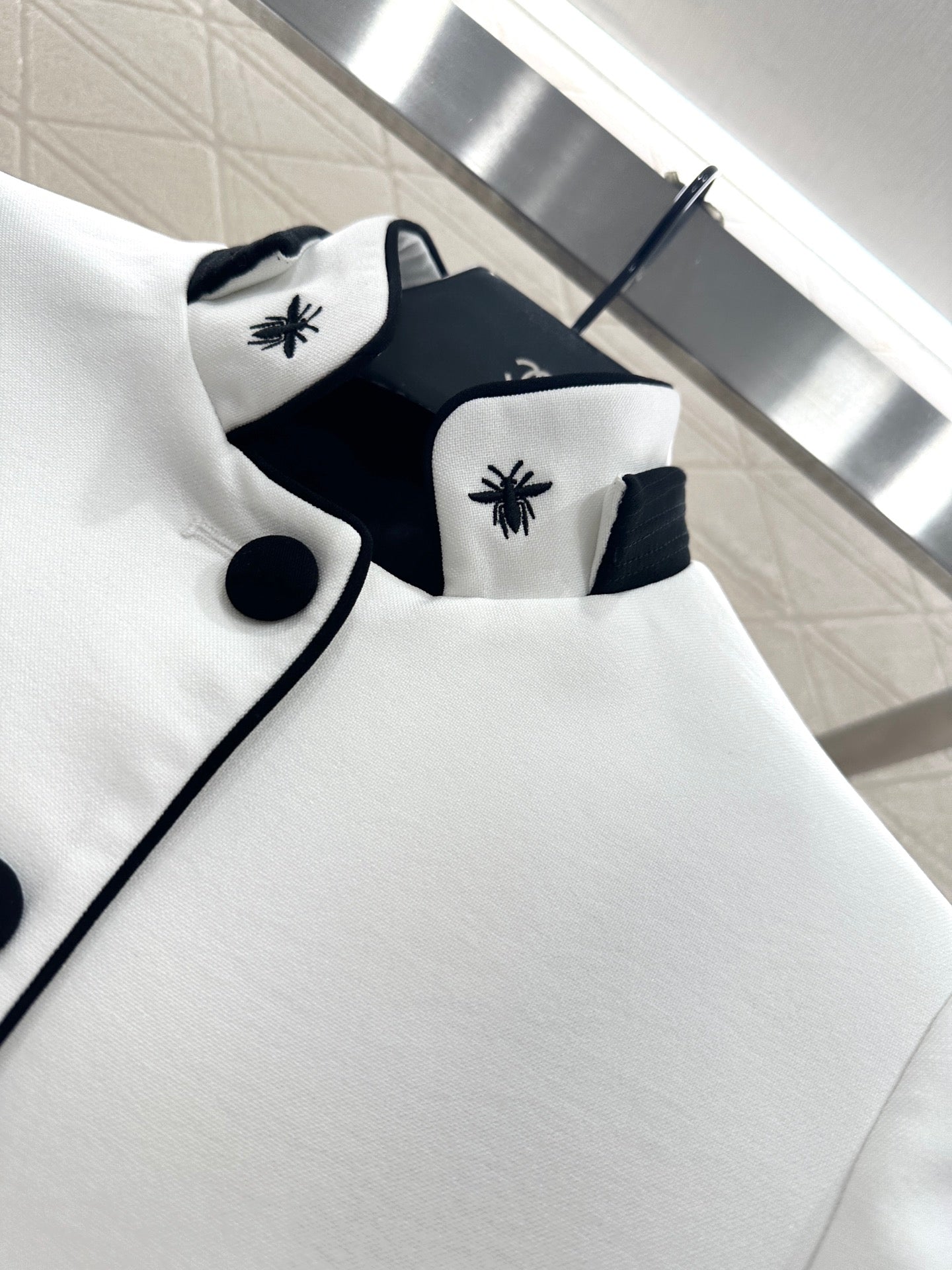 25fw new stand collar straight shoulder suit jacket