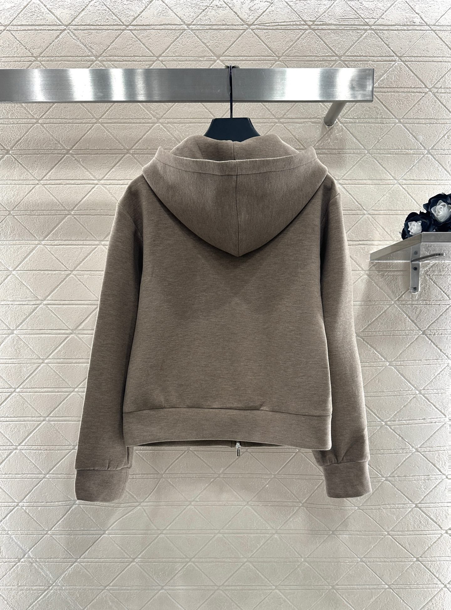 25fw new hooded zipper jacket with short skirt suit