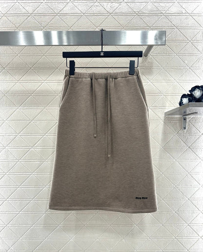 25fw new hooded zipper jacket with short skirt suit