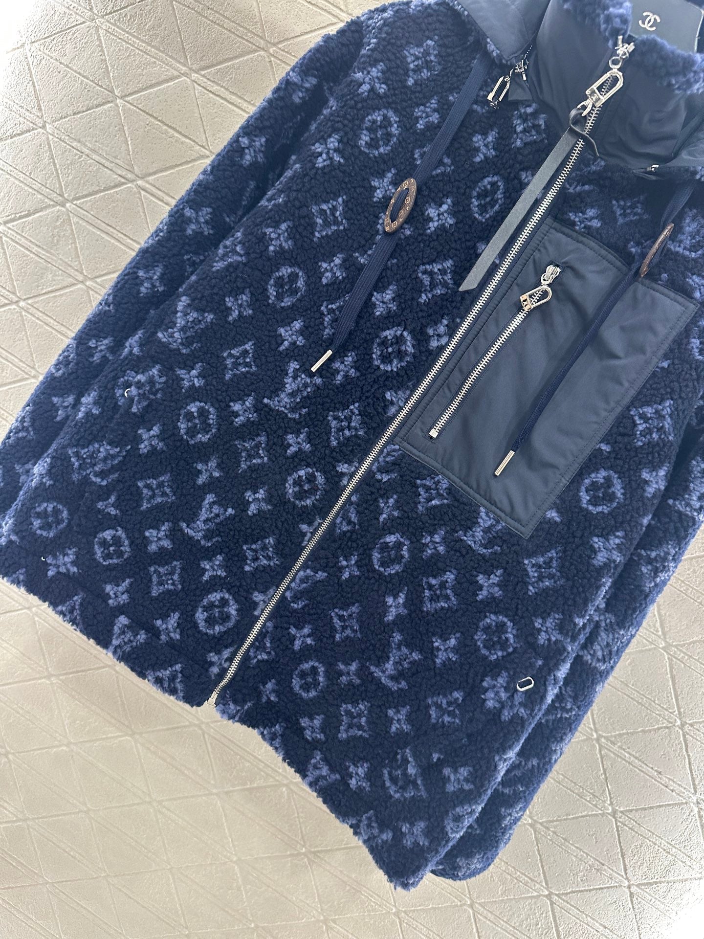 25fw new hooded teddy lamb jacket