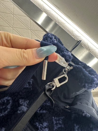 25fw new hooded teddy lamb jacket