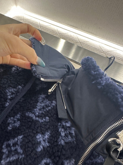 25fw new hooded teddy lamb jacket