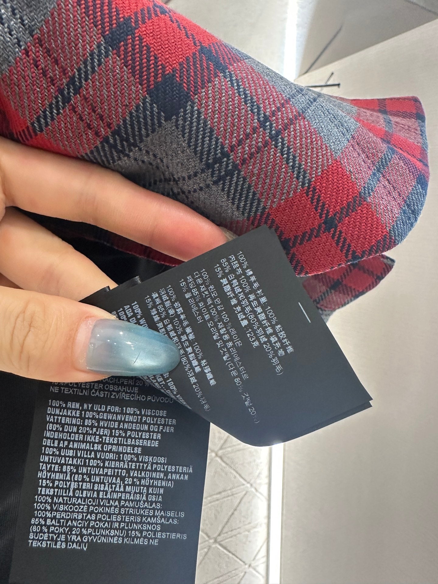 25fw new corduroy plaid cotton jacket