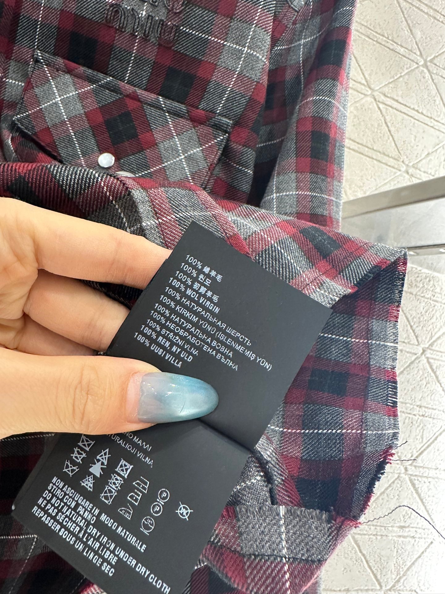 25fw new plaid shirt pleated skirt suit