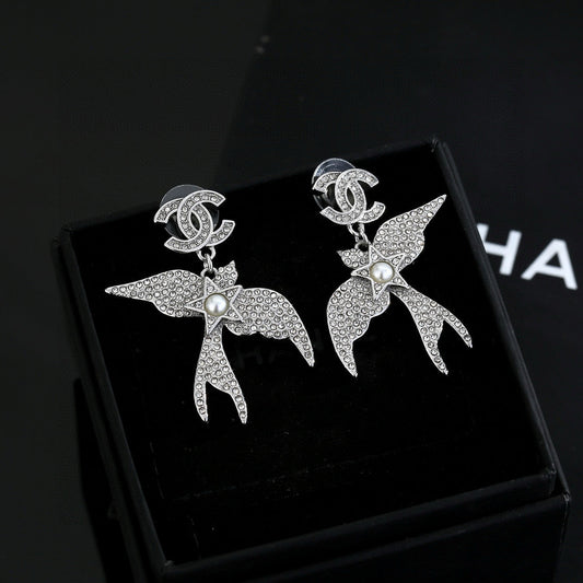 New Swallow Double C Earrings