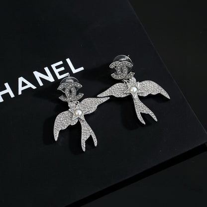 New Swallow Double C Earrings