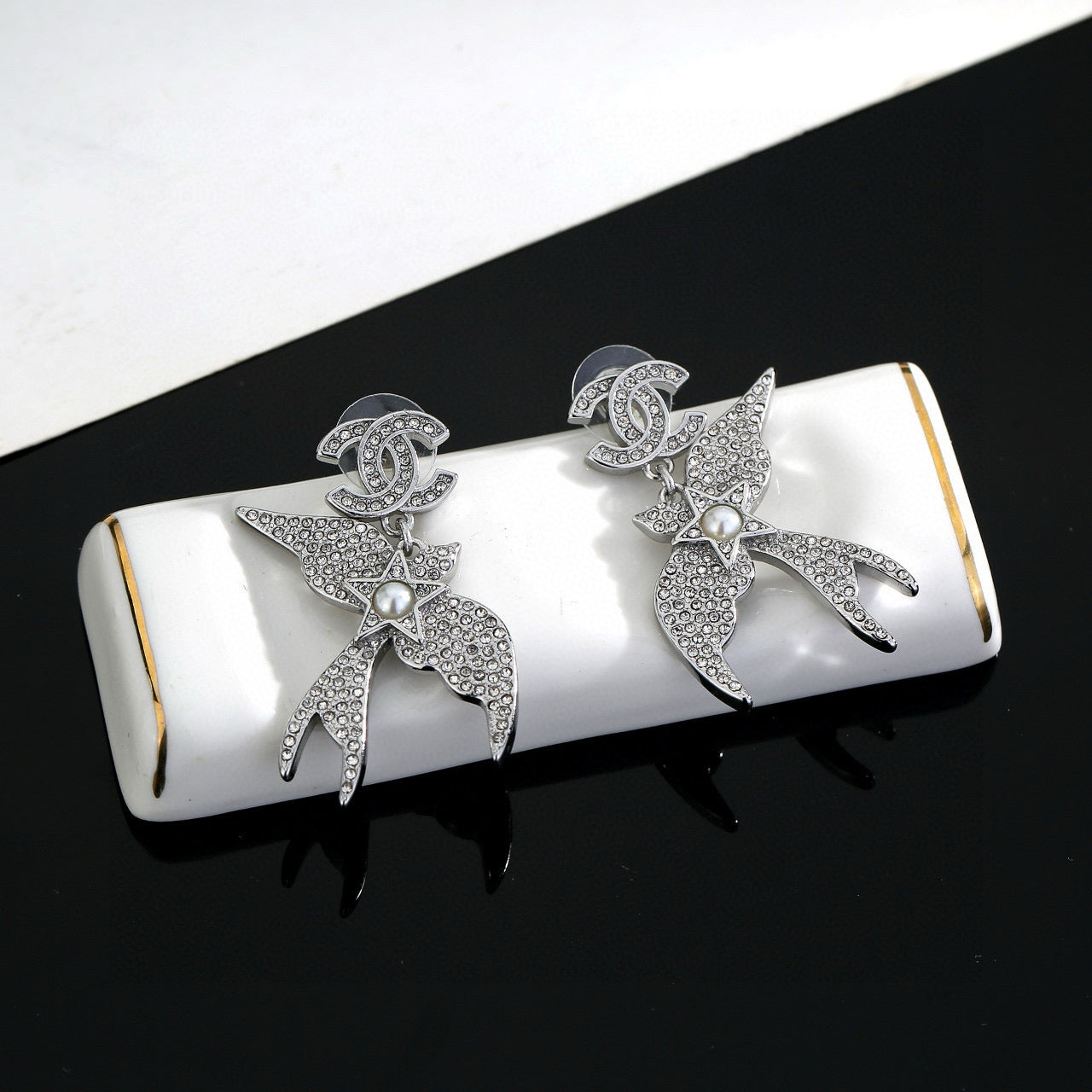 New Swallow Double C Earrings