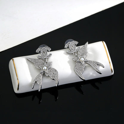 New Swallow Double C Earrings