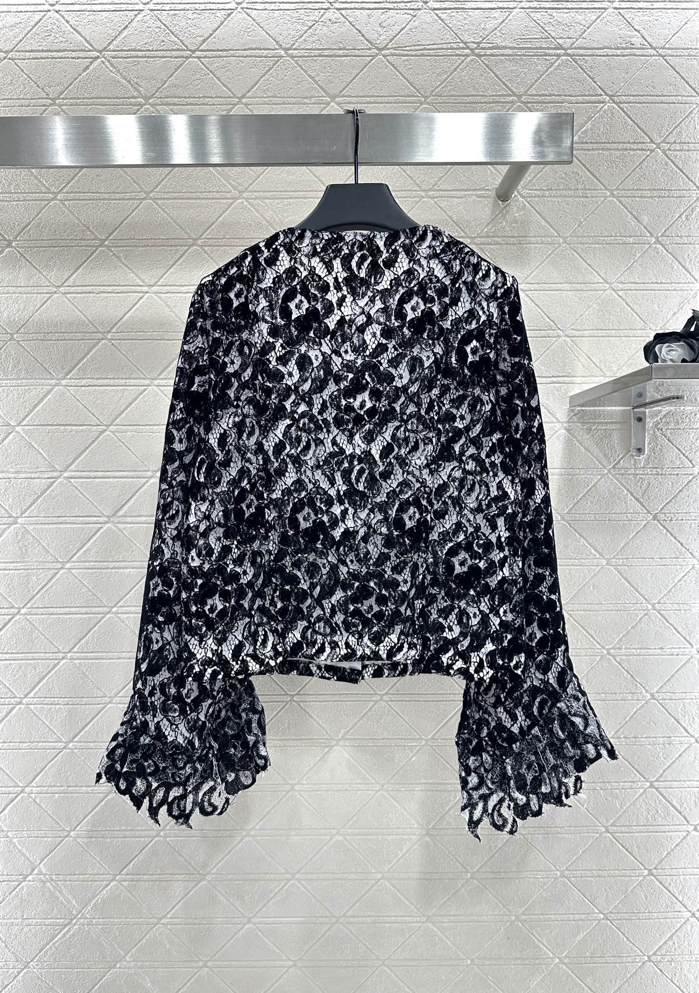 Lace Flared Lace Jacket + Pants Set