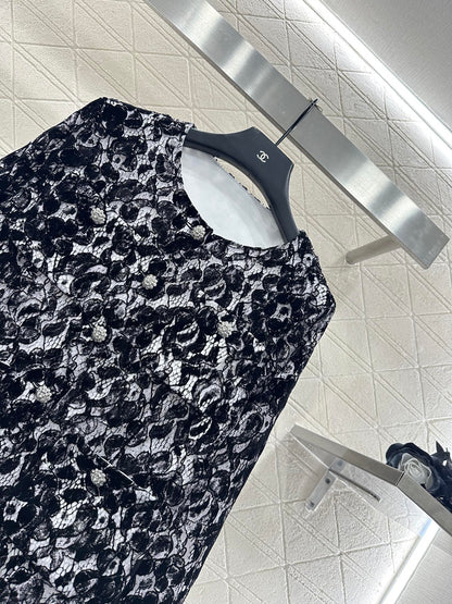 Lace Flared Lace Jacket + Pants Set