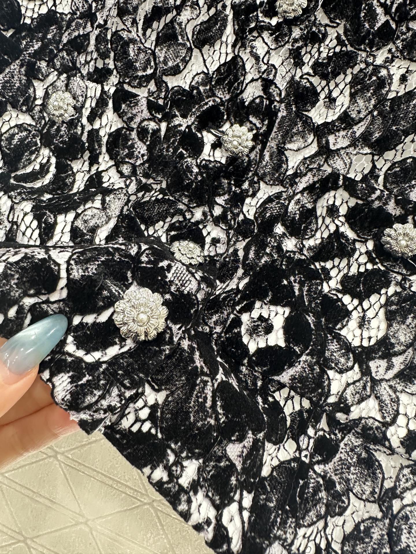 Lace Flared Lace Jacket + Pants Set