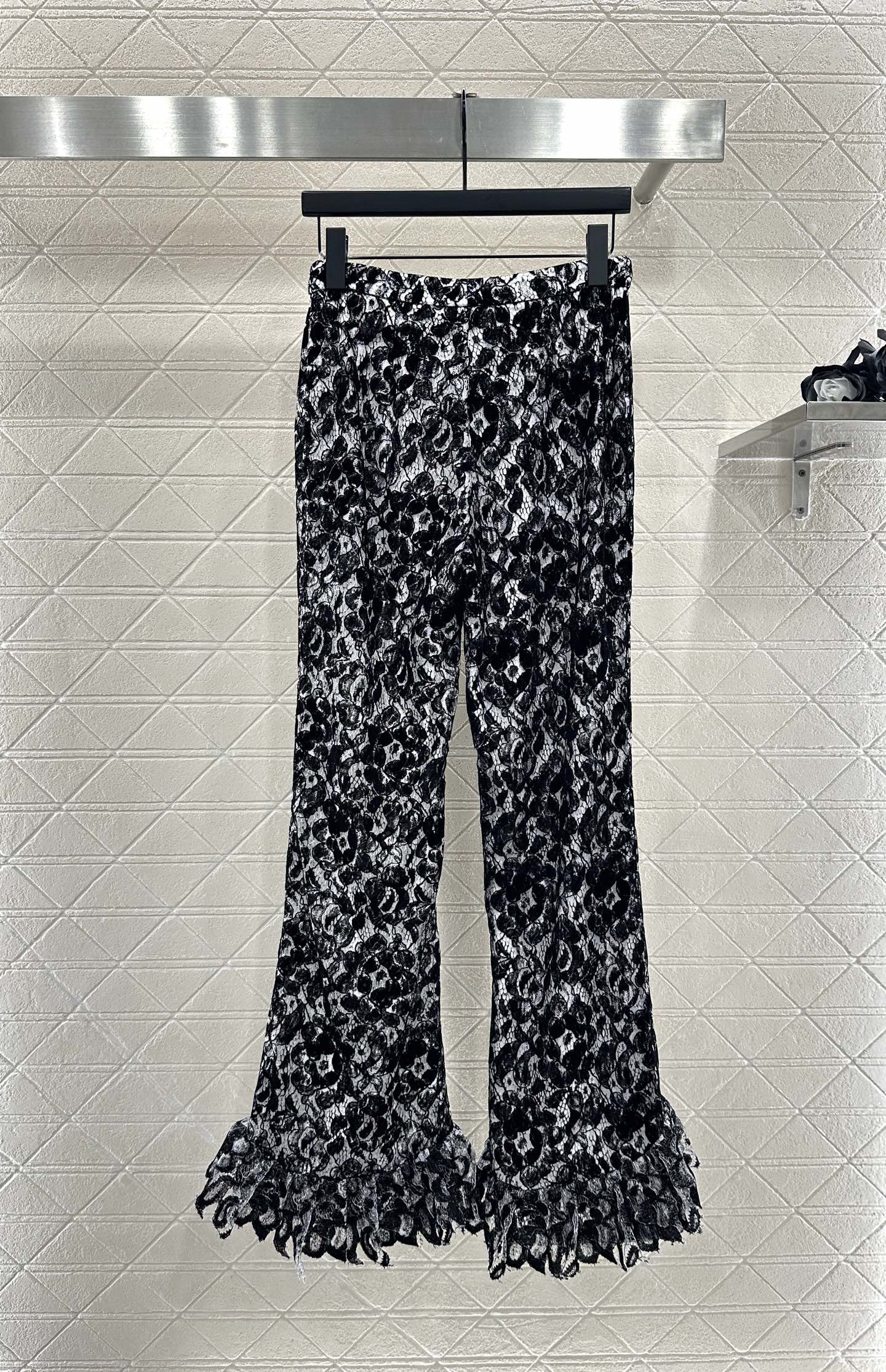 Lace Flared Lace Jacket + Pants Set