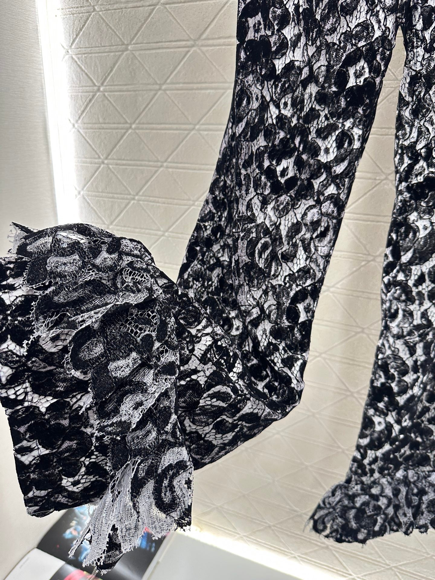 Lace Flared Lace Jacket + Pants Set