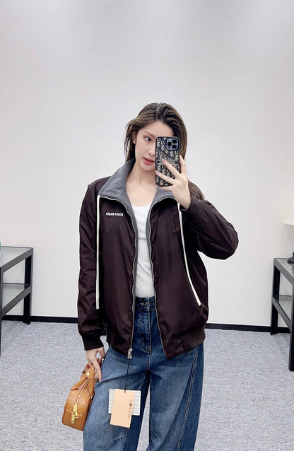 Reversible bomber jacket