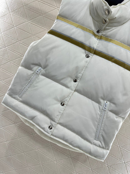 Stand-up collar five-pointed star down vest