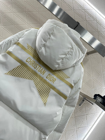 Stand collar five-pointed star down jacket