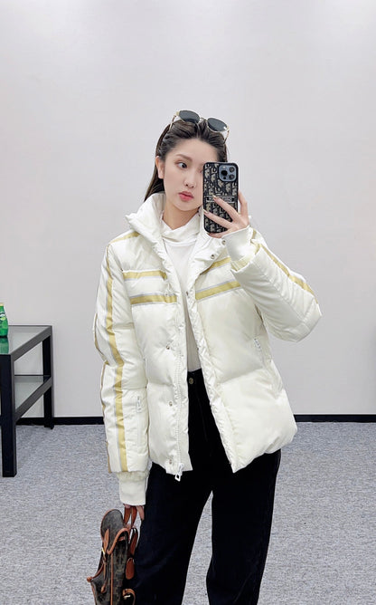 Stand collar five-pointed star down jacket