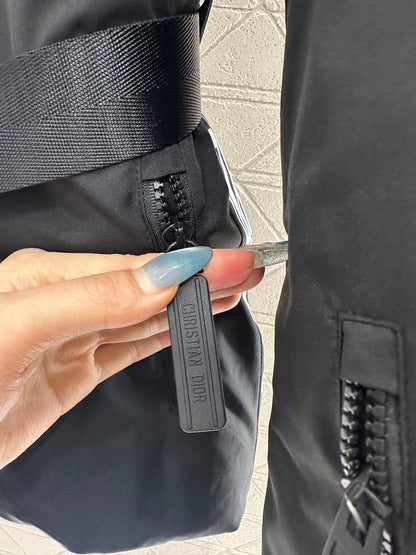 Lapel belt down jacket