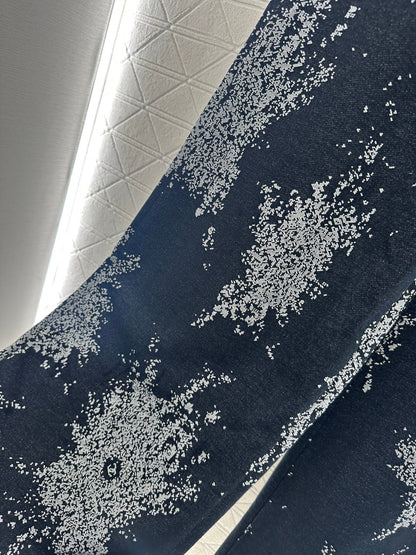 jacquard wide-leg trousers