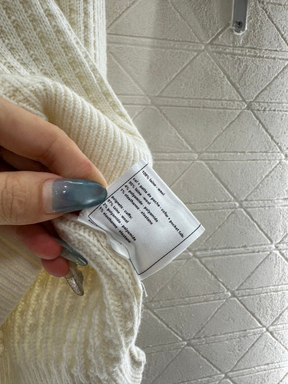 Crochet Knitted Wool Sweater Skiing Series