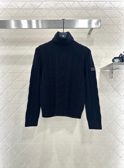 High neck sweater skiing series