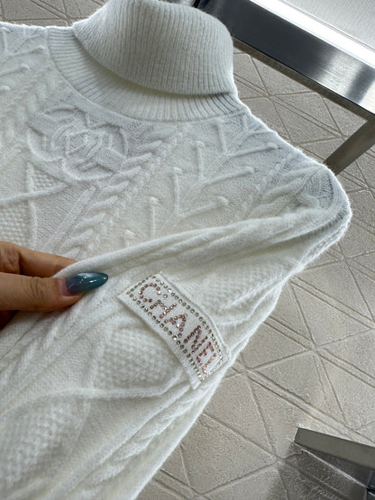 High neck sweater skiing series