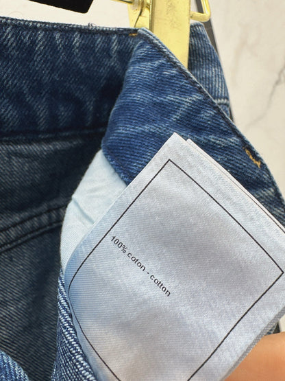 Hot-fix rhinestone jeans