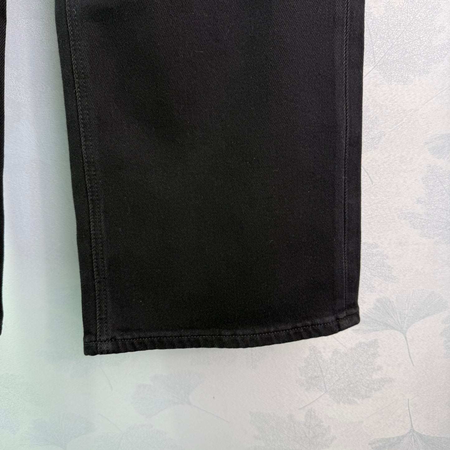 New style straight leg jeans with gold buttons