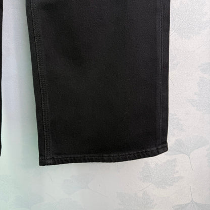 New style straight leg jeans with gold buttons