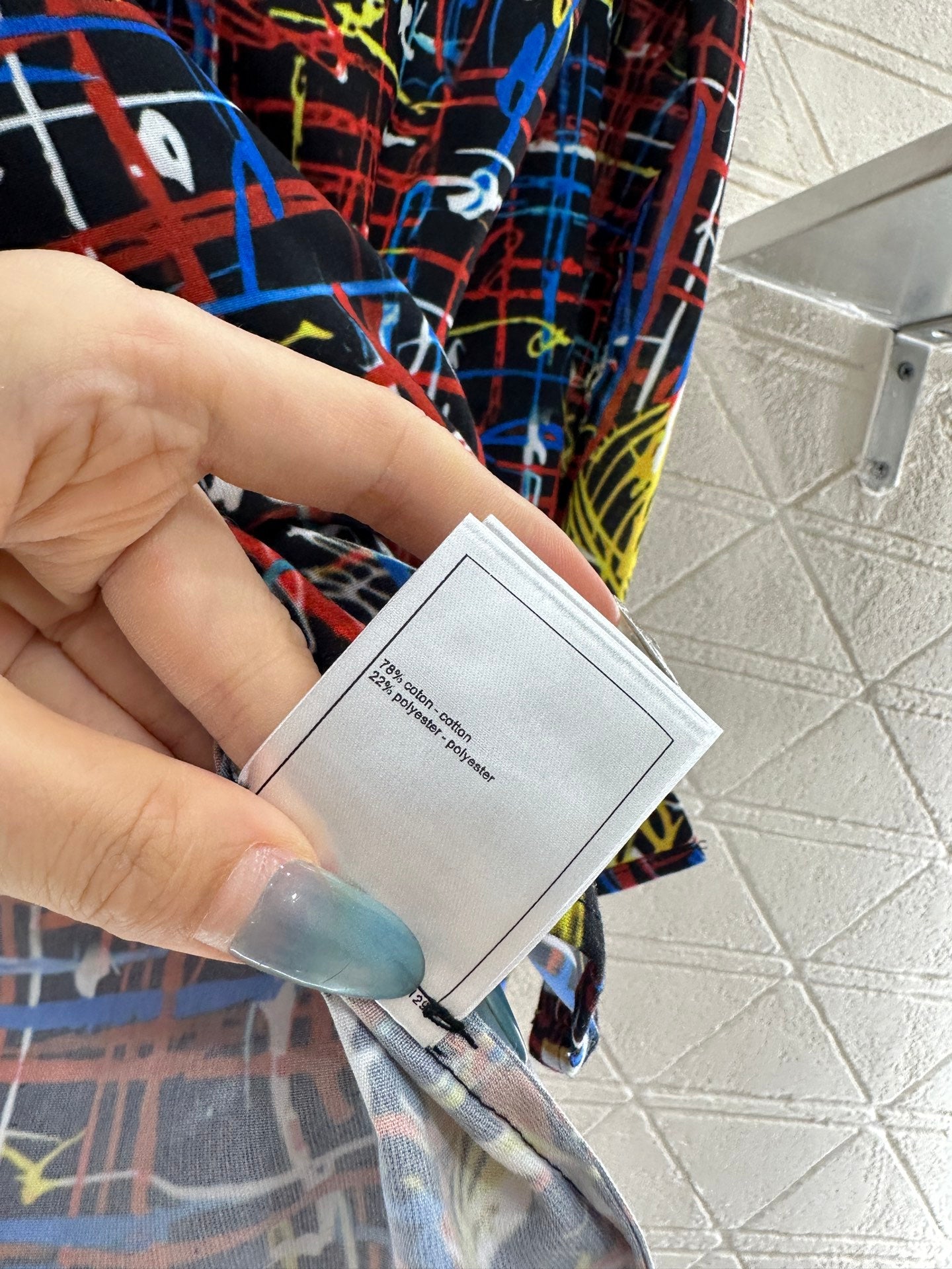 Printed lantern sleeve shirt