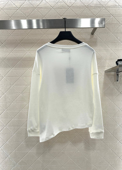 Round neck horse print long sleeve