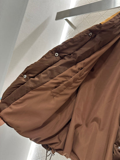 Patchwork down jacket