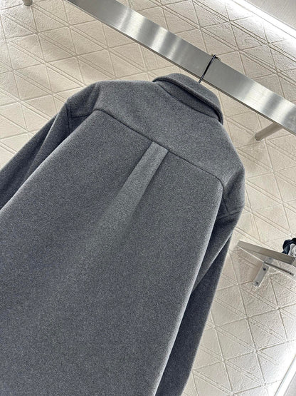 Collared wool cardigan