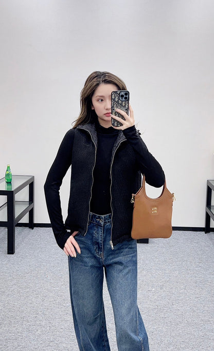 Hooded Reversible Down Vest