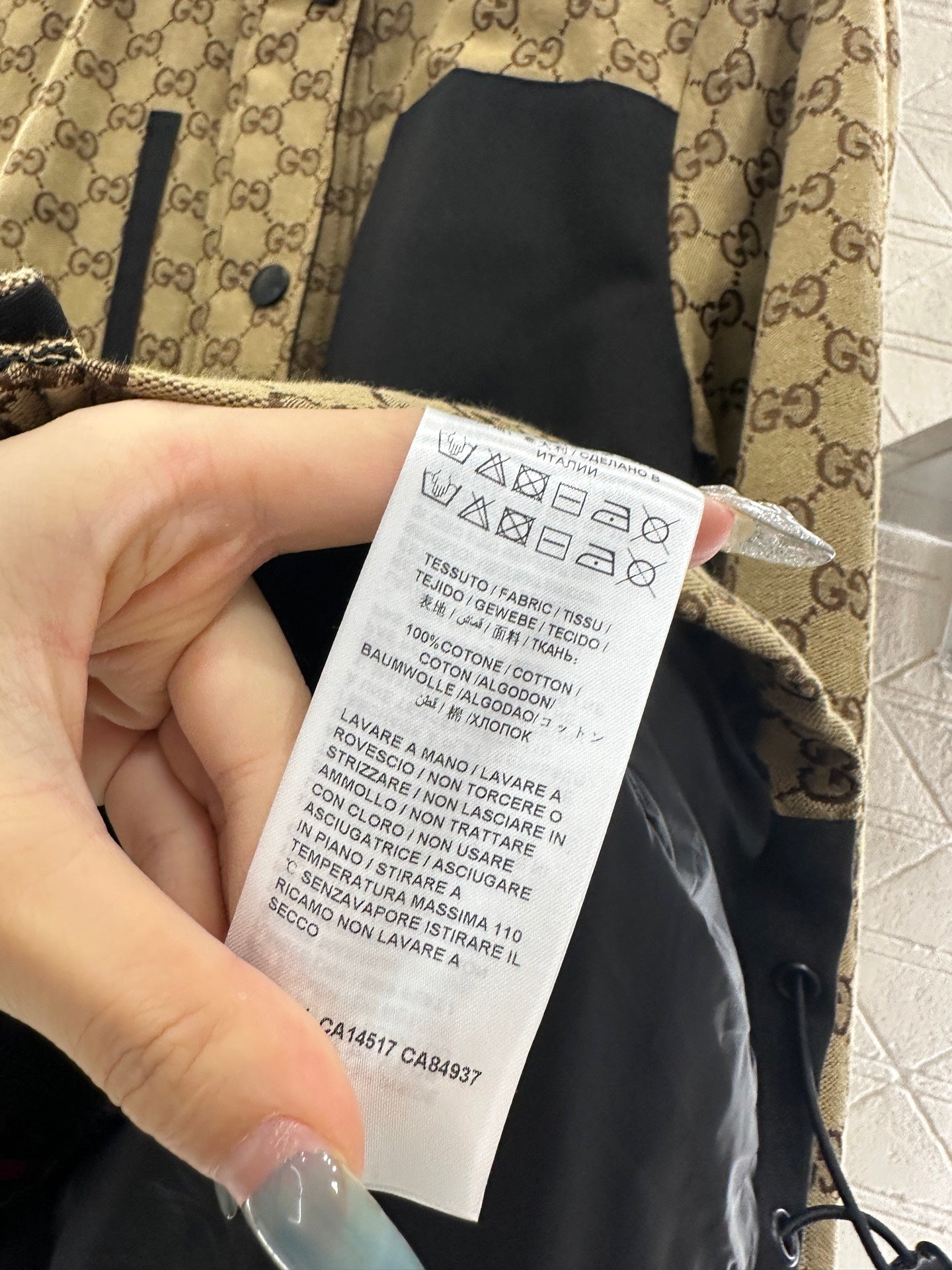 Hooded belted jacquard cotton coat